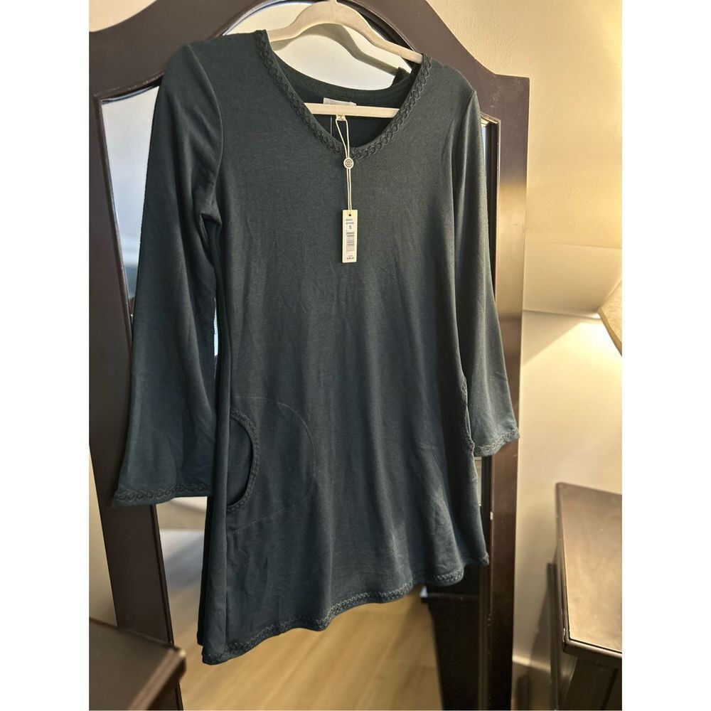 NEW MAX STUDIO Super Soft Knit Dress Green S